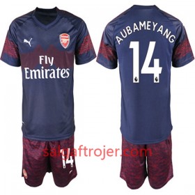 Arsenal Fodboldtrøjer Pierre-Emerick Aubameyang 14 Børn Udebanesæt 2018/19 Kort ærmer